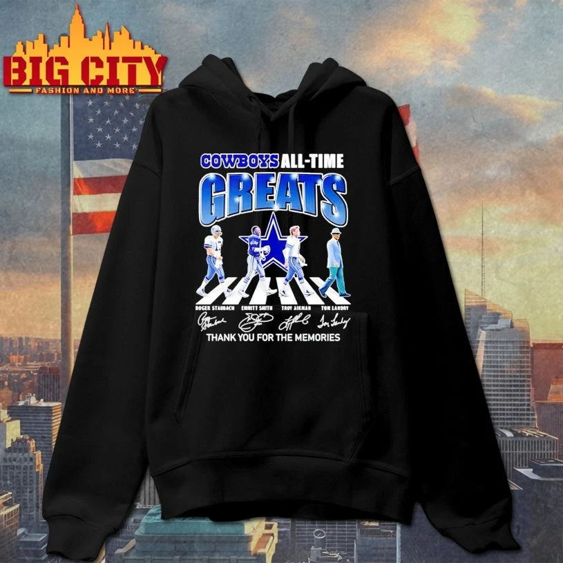 Cowboys All-Time Greats thank You for the memories Signatures shirt