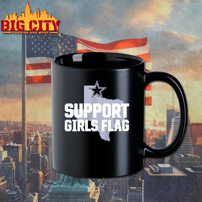 Cowboys Support Girls Flag shirt