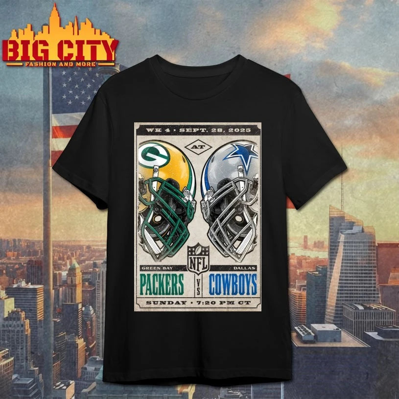 Cowboys Vs Packers AT And T Stadium Arlington, TX Sept 28 2025 Poster shirts