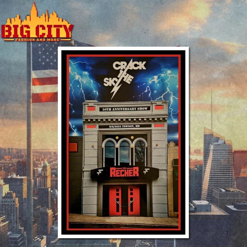 Crack The Sky Sep 06 2025 50th Anniversary Show The Recher, Towson, MD Poster Shirt