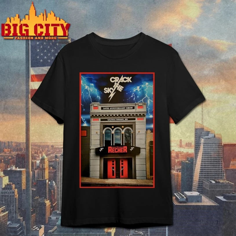 Crack The Sky Sep 06 2025 50th Anniversary Show The Recher, Towson, MD Poster Shirt