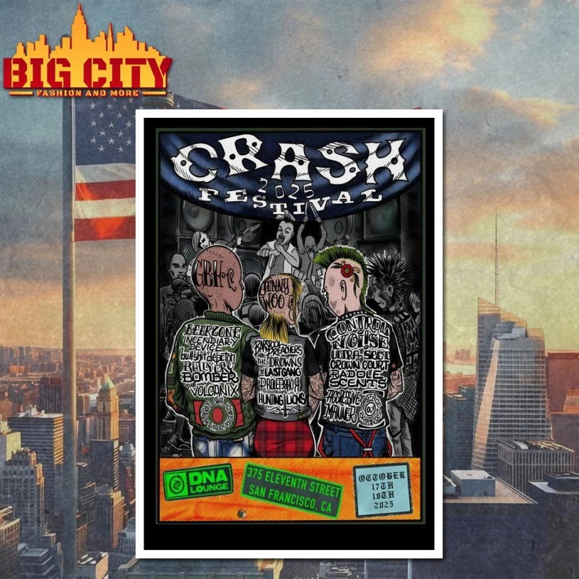 Crash Festival DNA Lounge On Oct 17-18 2025 Poster shirt