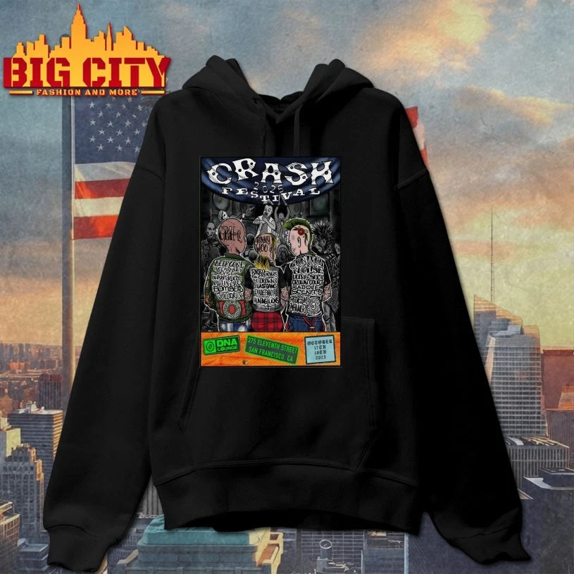 Crash Festival San Francisco Shows On Oct 17-18 2025 Poster Shirt