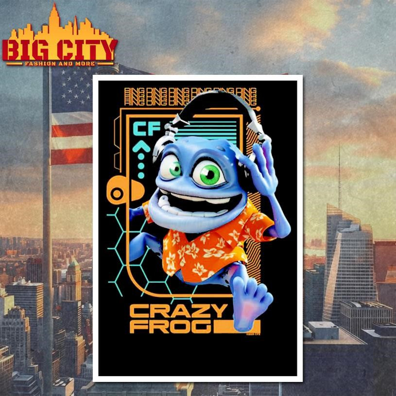 Crazy Frog Headphones On Ring Ding Ding Shirt