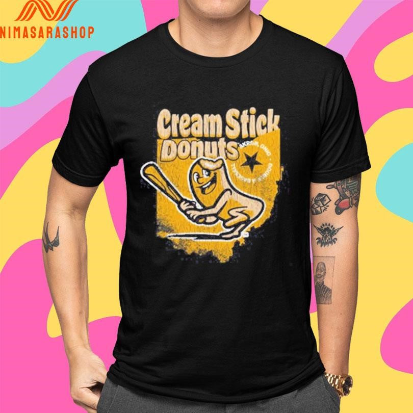 Cream Stick Donuts Ohio Baseball Shirts