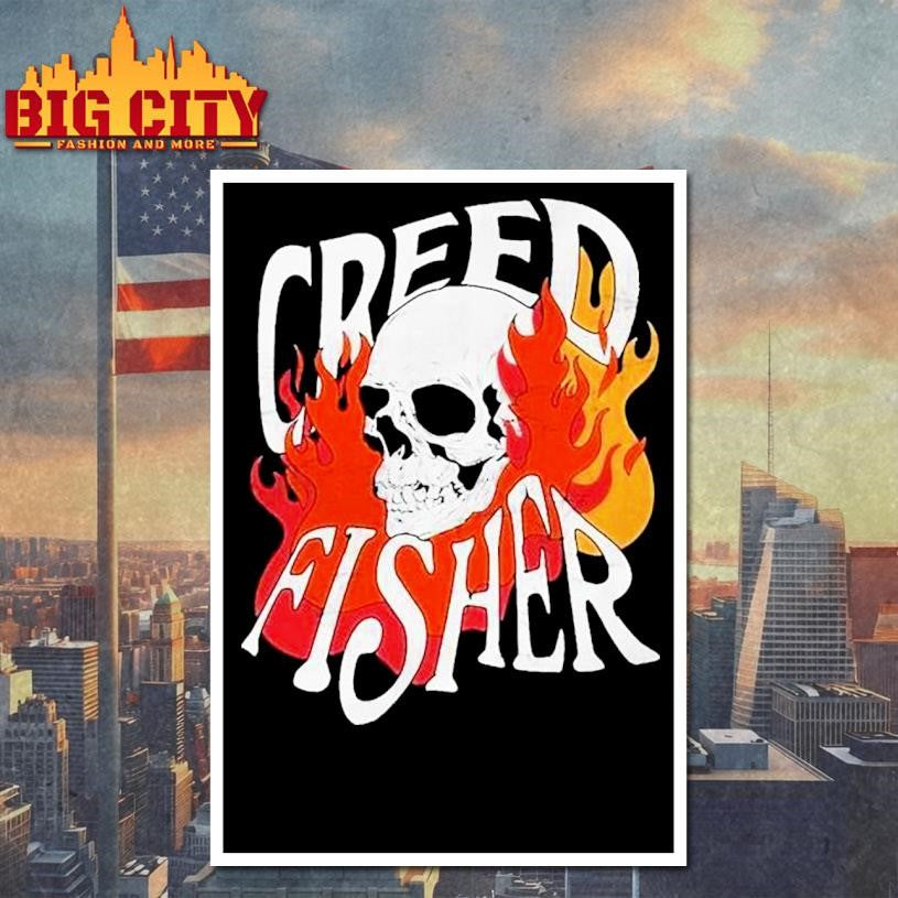 Creed Fisher Skull Flames Shirt