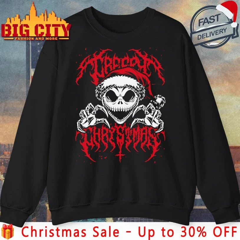 Creepy Christmas Skeleton Spooky shirt