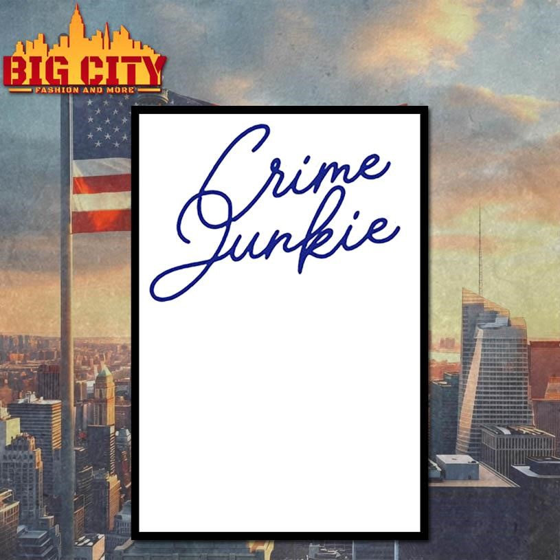 Crime Junkie Script Crewneck Shirt
