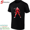 Cristiano standing with siu pose I’m Back singature shirt