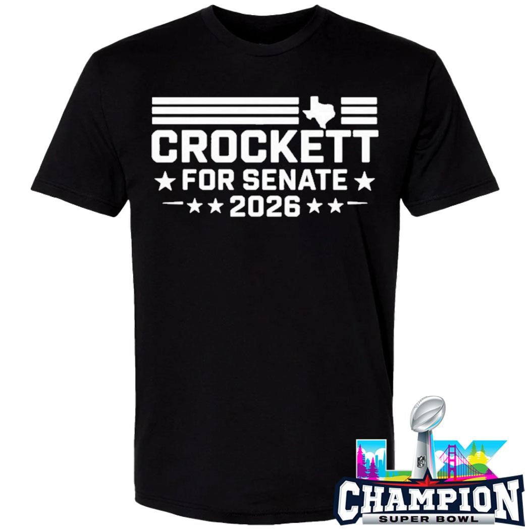 Crockett For Senate 2026 Shirt