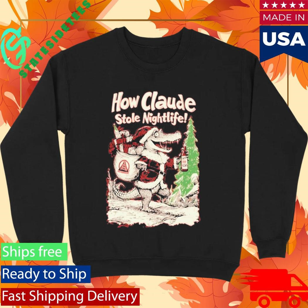 Crocodile How Claude Stole Nightlife Christmas Shirt