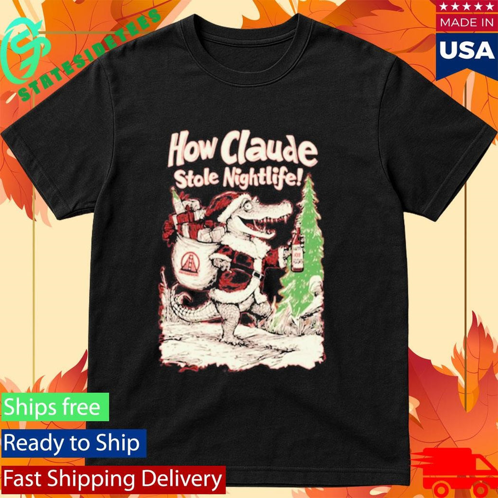 Crocodile How Claude Stole Nightlife Christmas Shirt