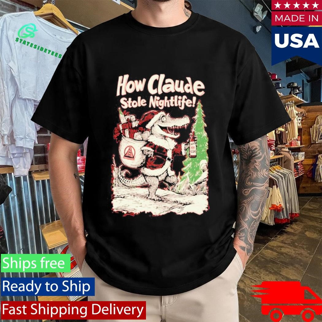 Crocodile How Claude Stole Nightlife Christmas Shirt