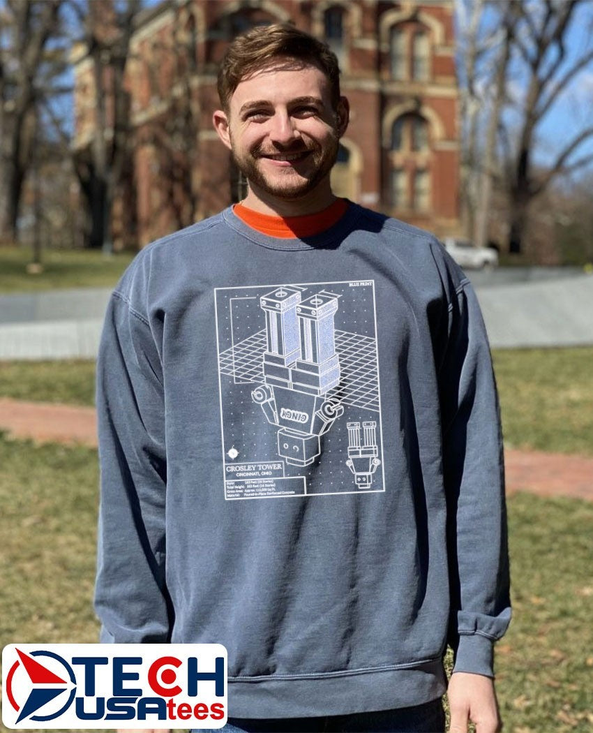 Crosley Tower Blueprint shirt