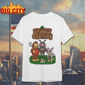 Cryptid Crossing Bigfoot Mothman and an Ahool in the style of Animal Crossing shirt