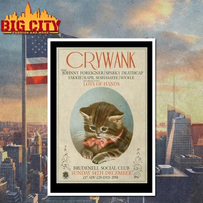 Crywank 12.14.2025 Leeds UK Poster shirt