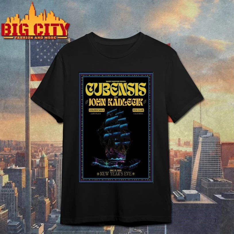 Cubensis Golden Sails Long Beach Poster Shirt