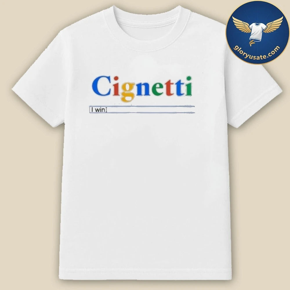 Curt Cignetti I Win Search Bar Shirt