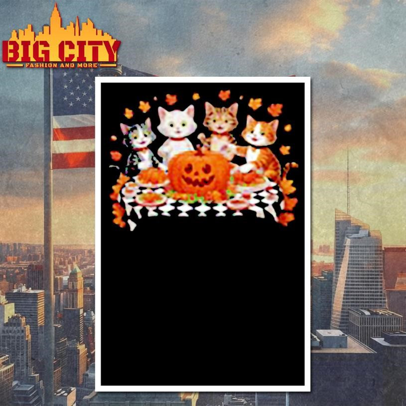 Cute Cats Thanksgiving Shirt