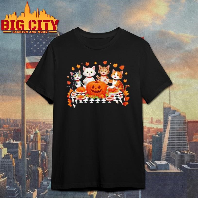 Cute Cats Thanksgiving Shirt