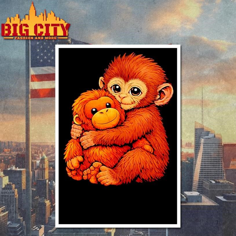Cute Monkey Named Punch Funny Animal Shirt