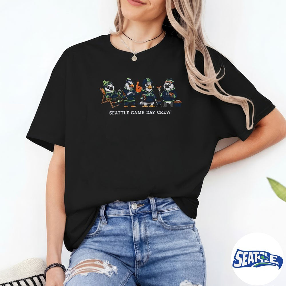 Cute Seattle Game Day Crew Seattle Fan Trendy Go Hawks shirt