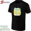 Cute kittens playing in forest meadow nature vintage photo shirt