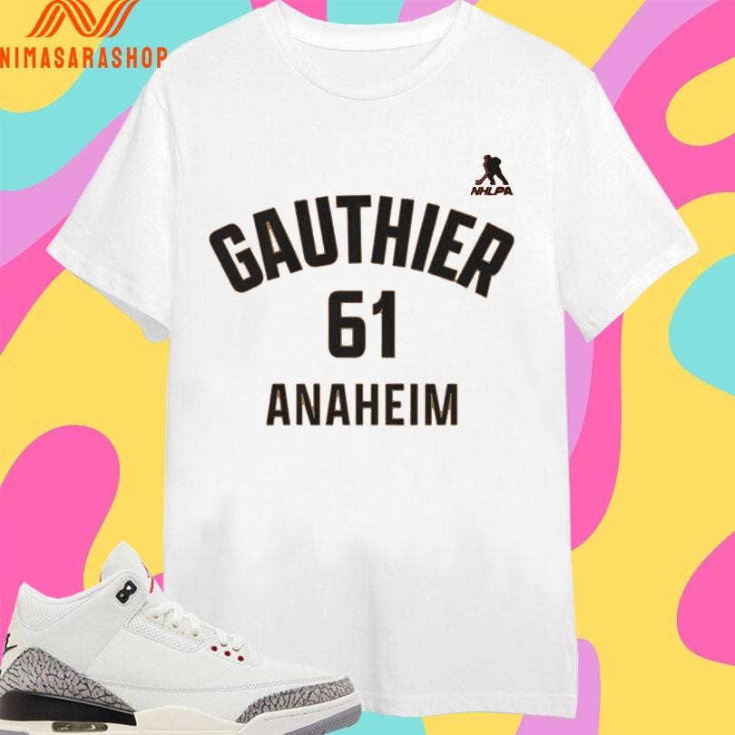 Cutter Gauthier 61 Anaheim Ducks Shirts