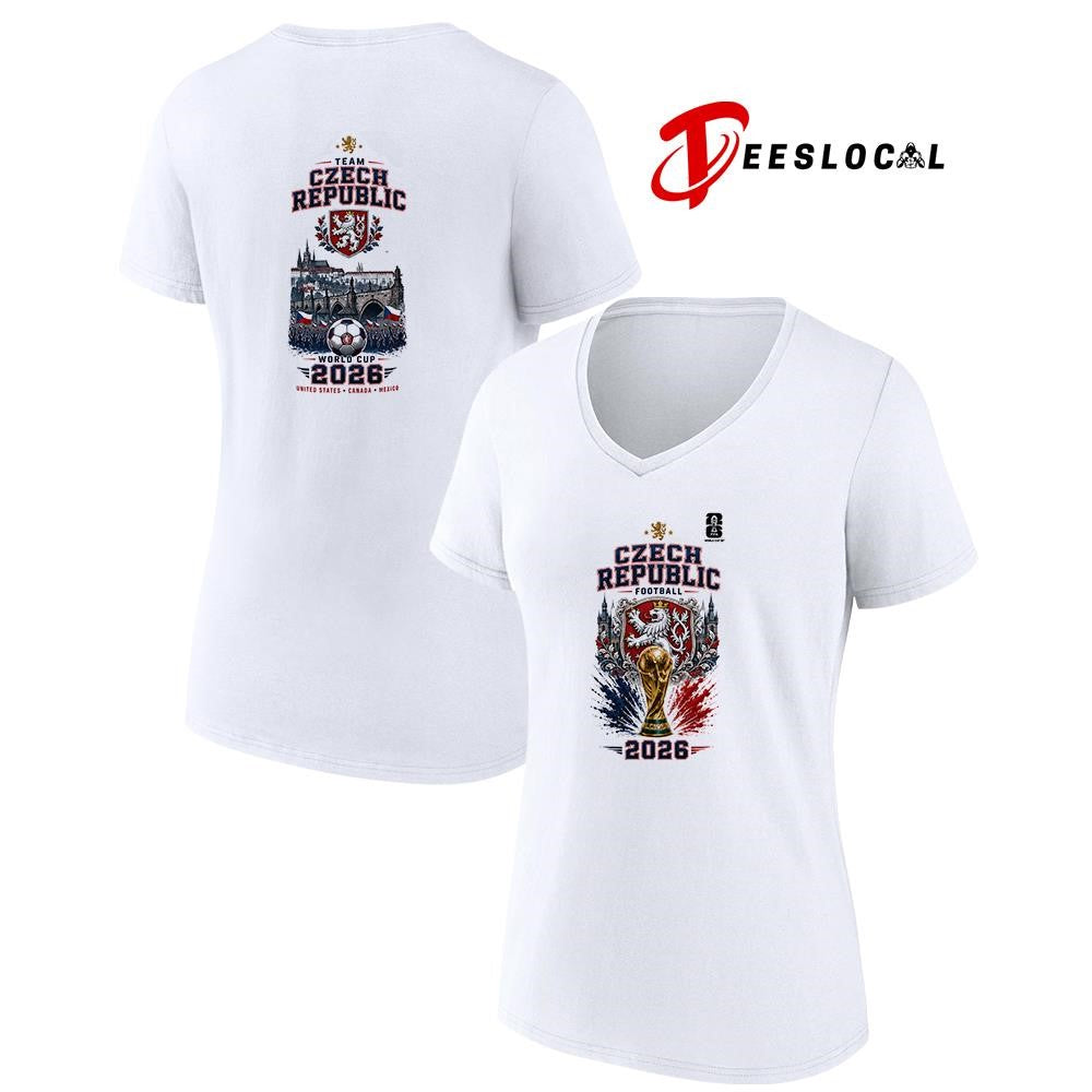 Czech Republic World Cup trophy graphic shirt