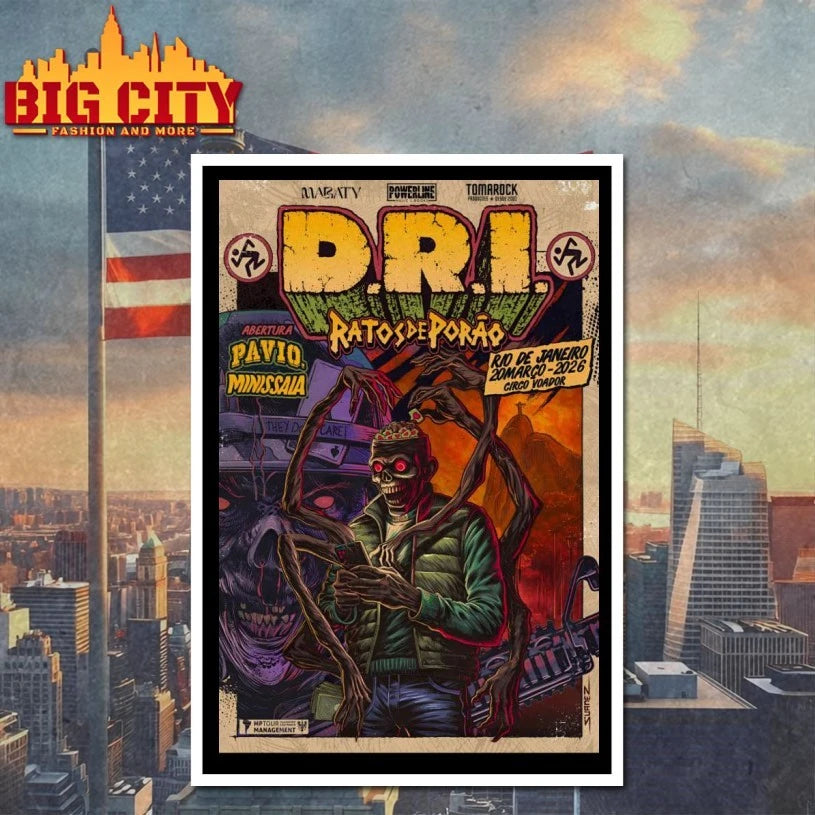 D.R.I. Mar 20 2026 Circo Voador Rio de Janeiro Brazil Poster shirts