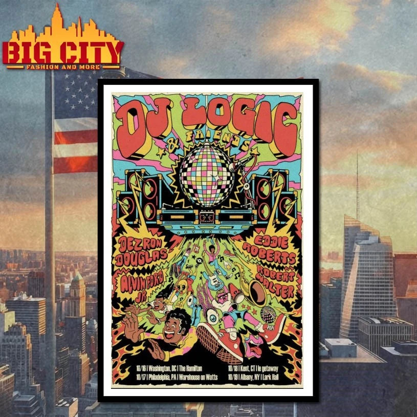 DJ Logic &amp; Friends Tour October 2025 Poster shirt