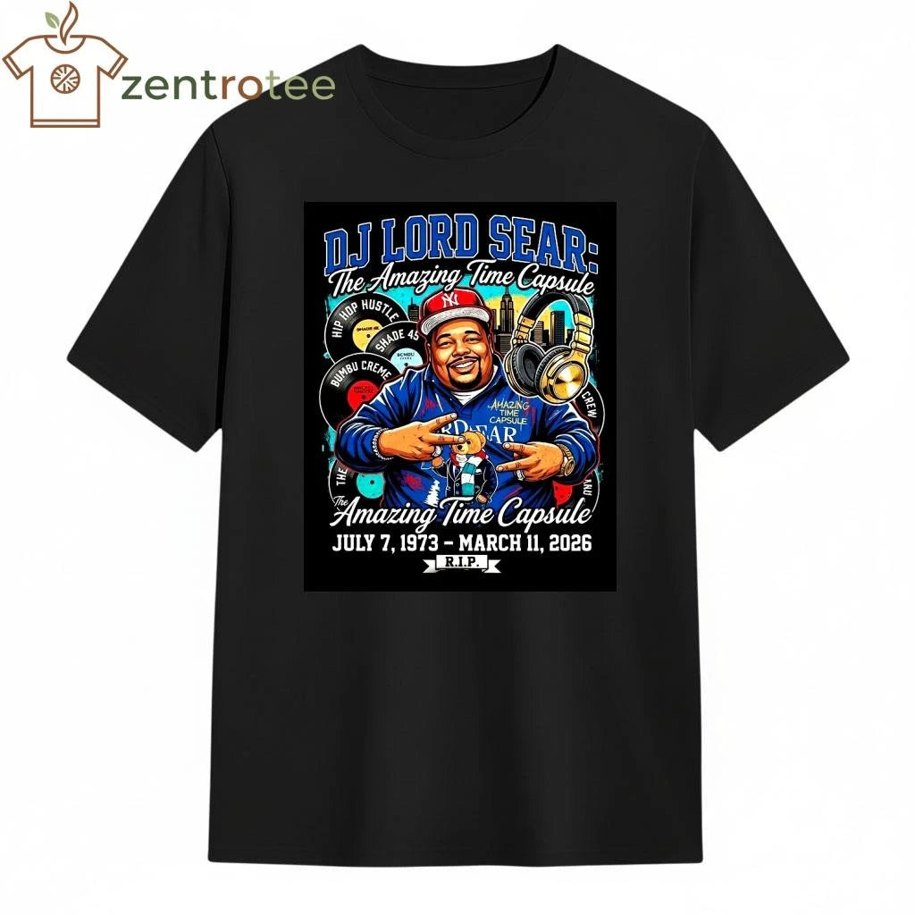 DJ Lord Sear Tribute Vintage T-Shirt – The Amazing Time Capsule 1973-2026