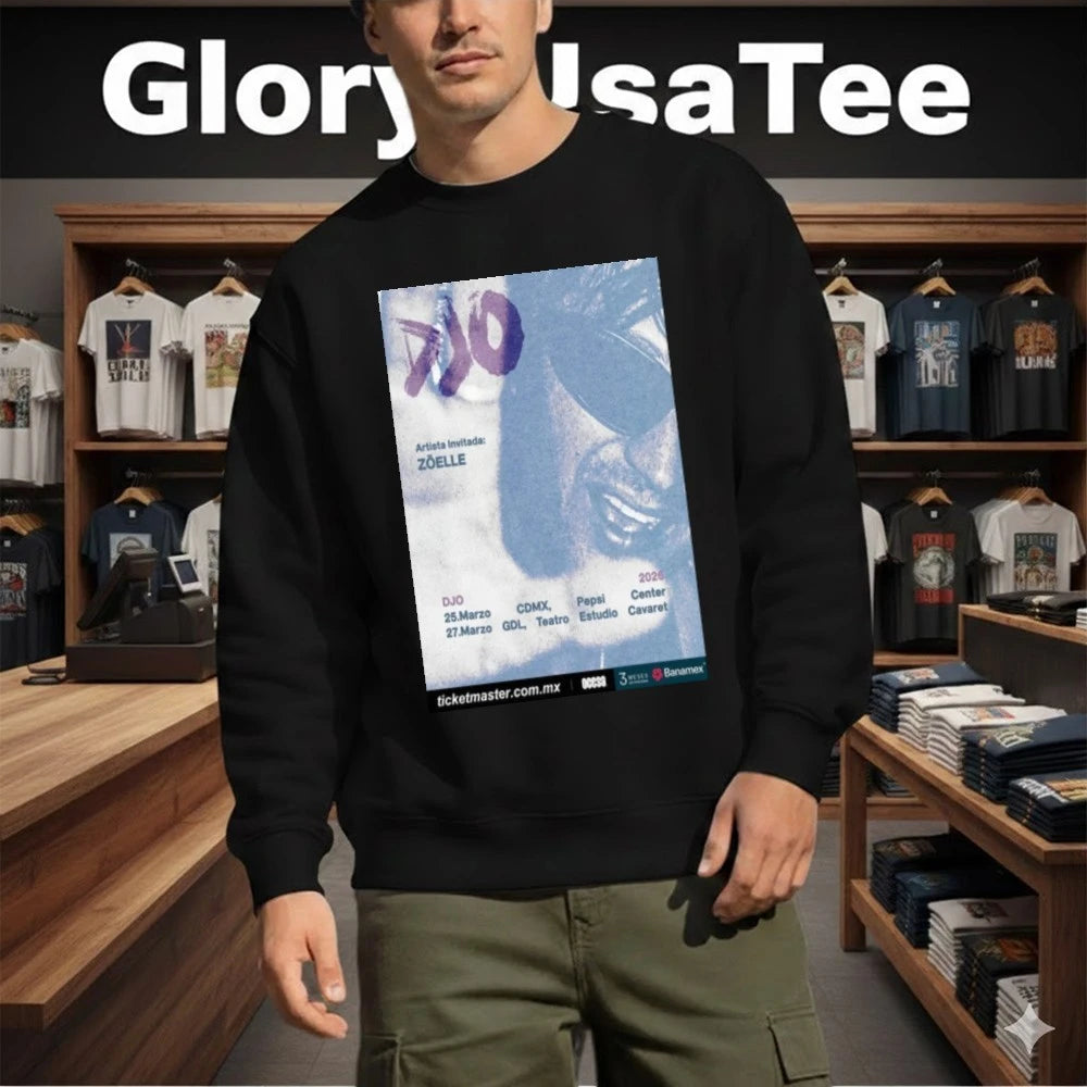 DJO &amp; Zoe 25 y 27 de marzo 2026 Mexico Poster Shirt