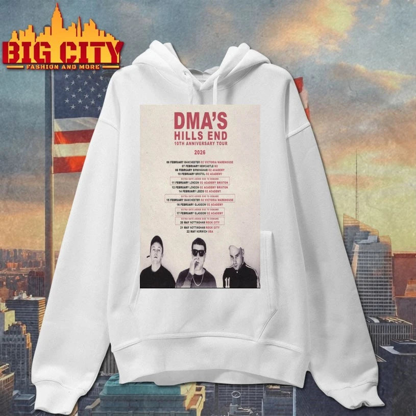 DMA’S Hills End 10th Anniversary Tour 2026 Poster Shirt
