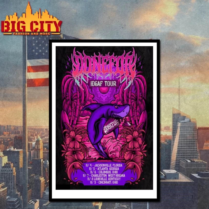 DONEFOR Idgaf Tour 25 Poster Shirts