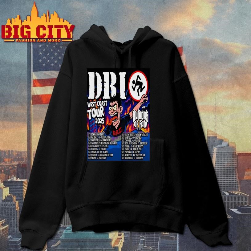 DRI Band West Coast Tour October 2025 Poster Shirt