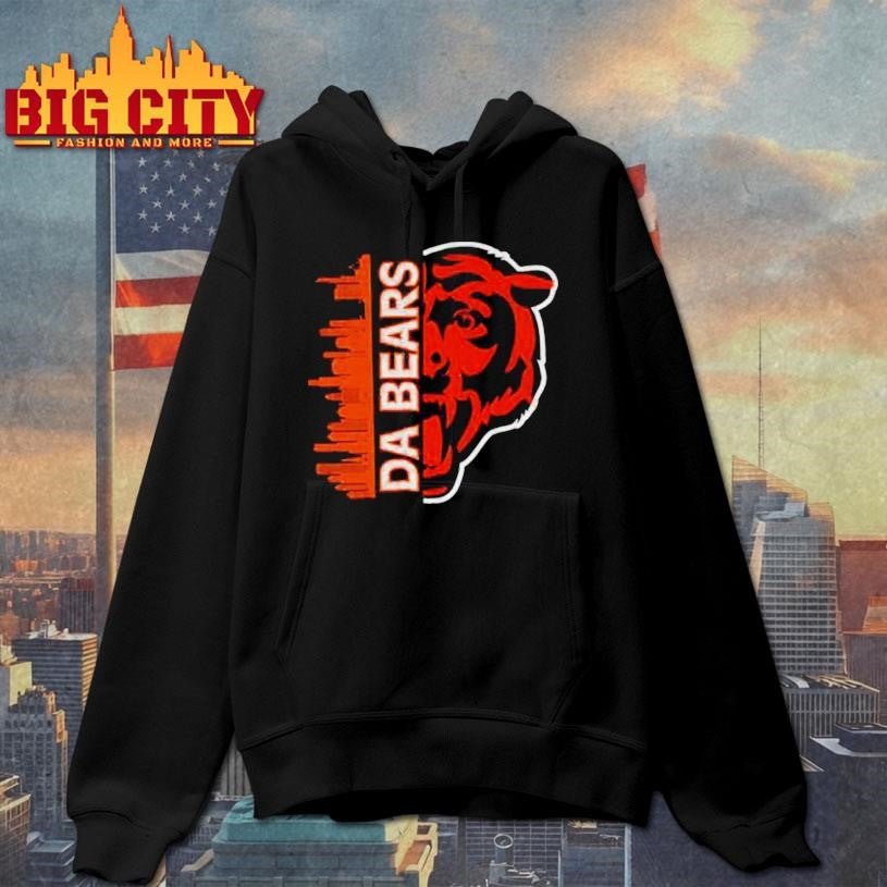 Da Bears Graphic Chicago Football city skyline shirt