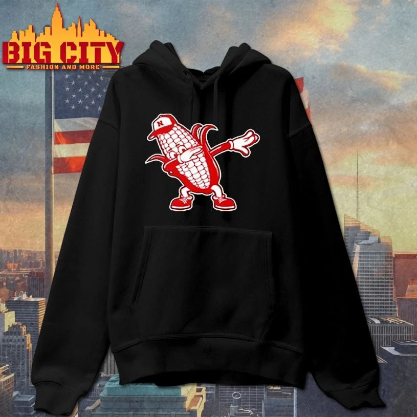 Dabbing Nebraska Cornhuskers Toddler Black Team Corn Logo shirt