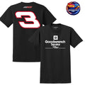 Dale Earnhardt Richard Childress Racing Team Collection Black Goodwrench Service Plus Sponsor Lifestyle Two Sided Shirt