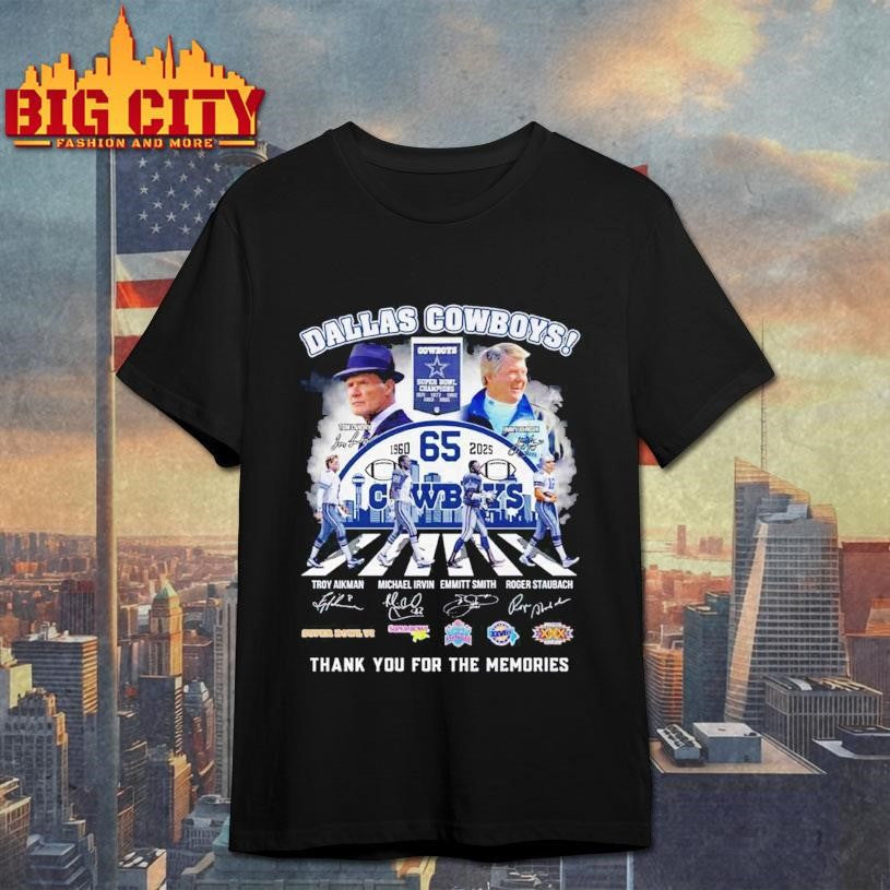 Dallas Cowboys 65th Anniversary Team Graphic Signature Shirt