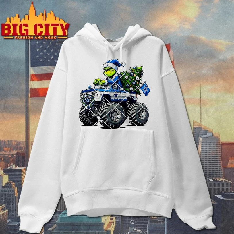 Dallas Cowboys Grinch Christmas Monster Truck shirt