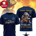 Dallas Cowboys Puss In Boots Fear Me If You Dare Christmas Two Sided Shirt
