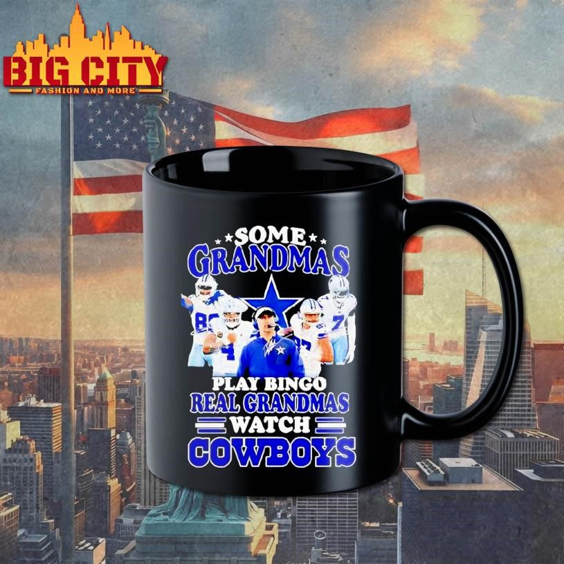 Dallas Cowboys Some Grandmas Play Bingo Real Grandmas Watch Cowboys Shirt