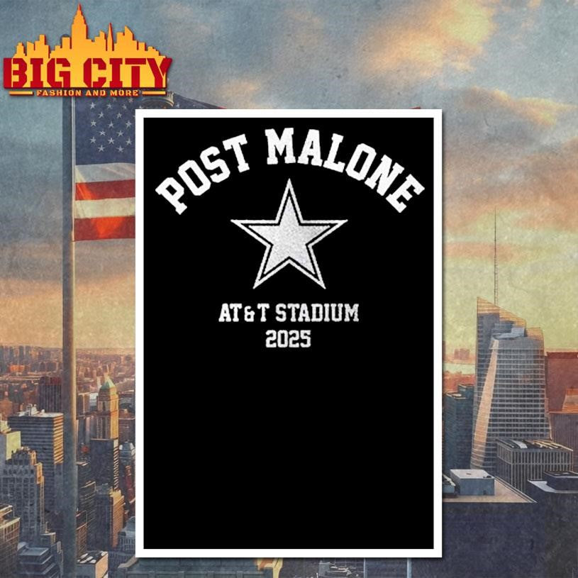 Dallas Cowboys X Post Malone Red Kettle Kickoff At And T Stadium Shirt