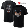 Dallas Cowboys football Harley Davidson motor cycles skeleton shirt