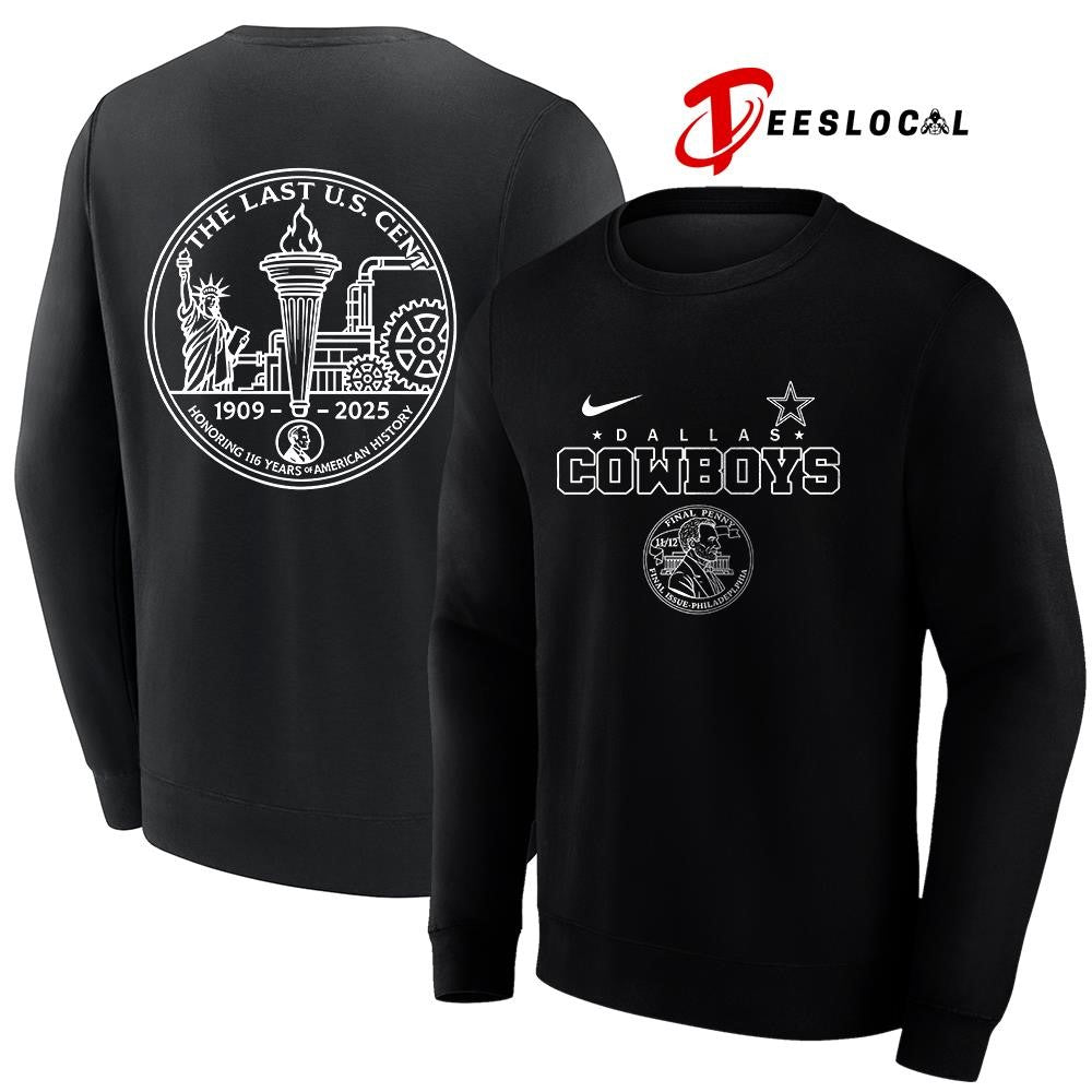 Dallas Cowboys the last US cent honoring 116 years of America history shirt