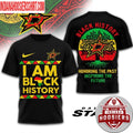 Dallas Stars 2026 NHL Black History Map And Logo Two Sided Shirt