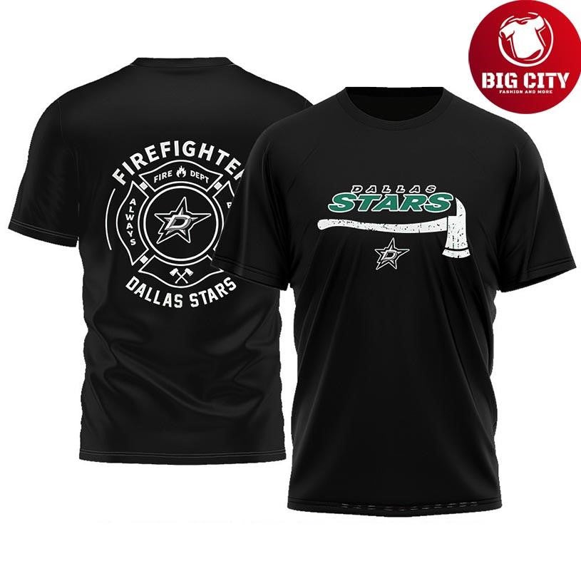 Dallas Stars Firefighter Application Day Logo Shirt