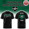 Dallas Stars Healthcare Appreciation Night Black 2026 Hoodie T-Shirt
