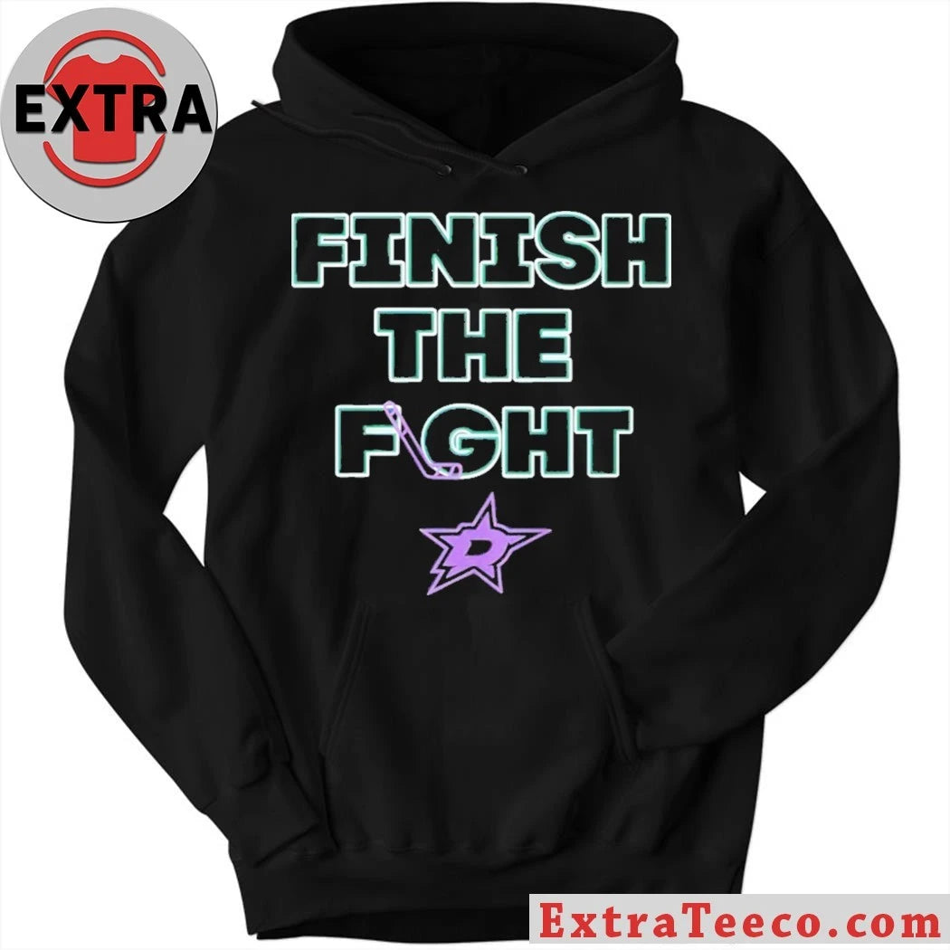 Dallas Stars Hockey Finish The Fight Logo Shirt